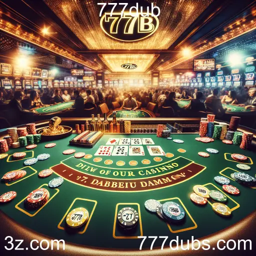 Imagem promocional da 777dub mostrando a plataforma e suas vantagens